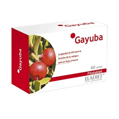 Imagen de Eladiet Complemento Alimenticio de Gayuba 60 Comprimidos Ayuda a Evitar Problemas Urinarios Contribuye Mejorar el Sistema Defensas Propiedades Diuréticas ,