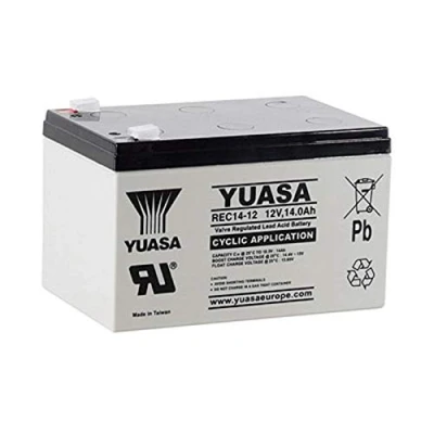 Imagen de Yuasa REC14 12 Batería de plomo (12 V, 14 Ah, 6,3 mm, compatible con 13 15 Ah)