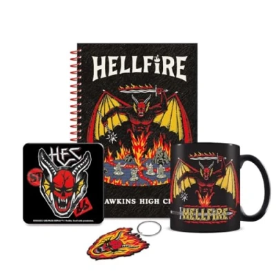 Imagen de STRANGER THINGS Bumper Gift Set Mug, sous verre, Porte clé &amp; Carnet
