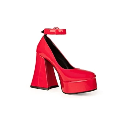 Imagen de LAMODA Build Me Up, Zapato Corto Mujer, Patente Rojo, 37 EU