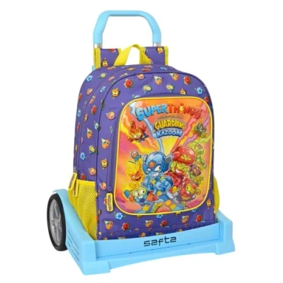 Imagen de Safta, Mochila con Carro Evolution Superthings Guardians Of Kazoom 32X42X14Cm Unisex niños, Multicolor, Estándar