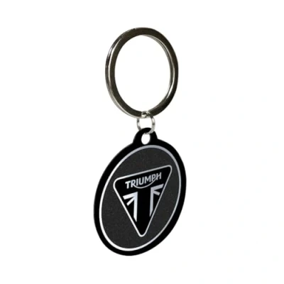 Imagen de Nostalgic Art Llavero retro, Ø 4 cm, Triumph Logo Idea de regalo para moteros, metal, diseño vintage