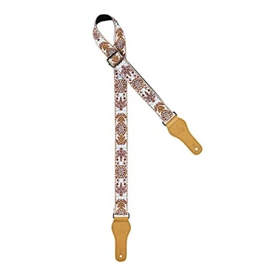 Imagen de Ortega correa de ukelele longitud 1390 mm / 54.33&quot;, Max anchura 37 blanco clásico, OCS 540U