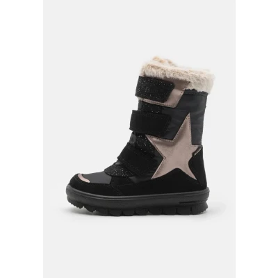 Imagen de Superfit Flavia Botas para la nieve niños, Talla: 27, Schwarz/beige Zapatos