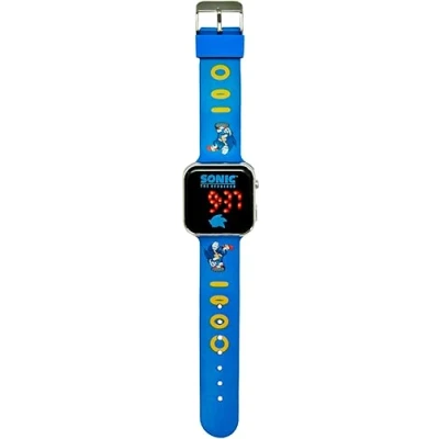 Imagen de Kids Licensing Reloj Digital Niño Sonic, LED Infantil, Batería Duradera, Funciones Completas, Correa Ajustable, Diseño Original, Cuadrado, Niño, Perfecto para Regalo