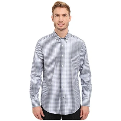 Imagen de Nautica camisa de cuadros resistente a las arrugas para hombre Azul Medium