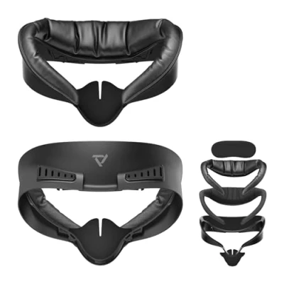 Imagen de PRISMXR Face Cover Pad Interfaz facial compatible con Meta/Oculus Quest 3S, almohadilla VR intercambiable, cómoda, transpirable, resistente al sudor