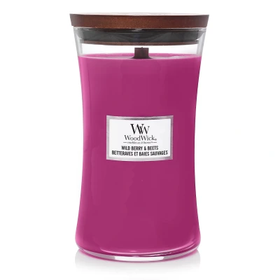 Imagen de WoodWick Scented Candle Large Wild Berry &amp; Beets 18 cm / ø 10