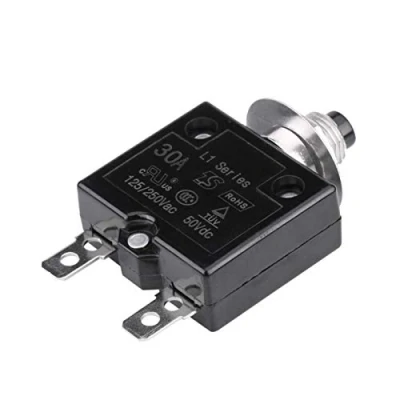 Imagen de Protector de sobrecarga Corriente, Fydun Interruptor térmico reinicio manual Disyuntor Sobrecorriente (30A)