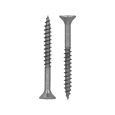 Imagen de HELPMATE Tornillos universales de cabeza avellanada 5,0 x 50 acero inoxidable A2 inoxidables Paquete 250 para madera con accionamiento PZ 2 y rosca parcial aglomerado