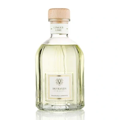 Imagen de Dr. Vranjes Ginger Lime Difusor 500 ml + Paquete Doble de palitos Blancos (3 Piezas) Fragancia Ambiente, Lujo, Pirámide Olfativa: Lima, Jengibre, Pimienta Blanca