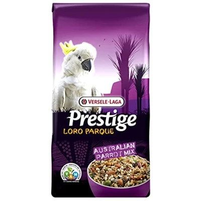 Imagen de VERSELE LAGA Prestige Loro Parque Australian Parrot Mix Mezcla de Semillas Enriquecida, Completa y Variada 15kg