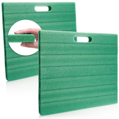 Imagen de com four® 2X Cojín de Rodillas para el jardín Alfombra la jardinería Aprox. 35 cm x 30 2,5 (Verde)