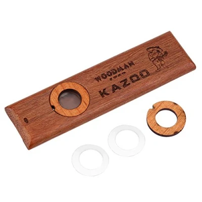 Imagen de instrumento de madera Kazoo, del ukelele Kazoo la vendimia fácil aprender el musical para los niños