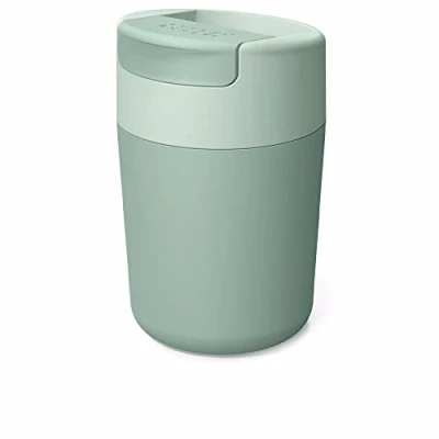 Imagen de Joseph Sipp, Taza de Polipropileno para llevar café y té, Vaso termo con tapa, a prueba fugas, sin BPA, 340 ml, Verde