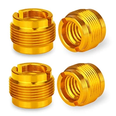 Imagen de 3/8&quot; Hembra a 5/8&quot; Pulgadas Macho Adaptador con Tornillo Roscado para Soporte Microfono(4 Piezas)