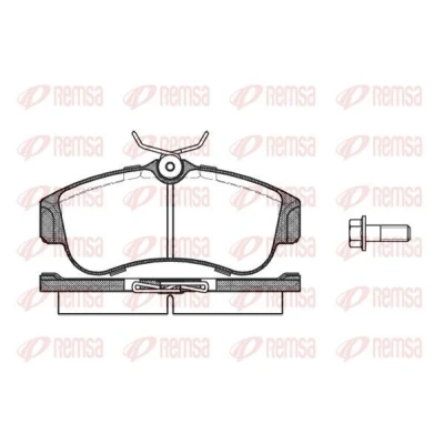 Imagen de REMSA 0320.00 Juego de pastillas freno Eje delantero con lámina adhesiva, tornillos accesorios, muelle NISSAN: Almera II Hatchback