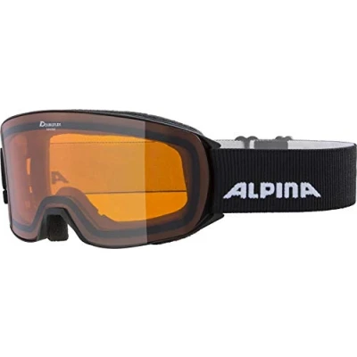 Imagen de ALPINA Nakiska DH Gafas de esquí, Unisex Adultos, Black Matt, One Size