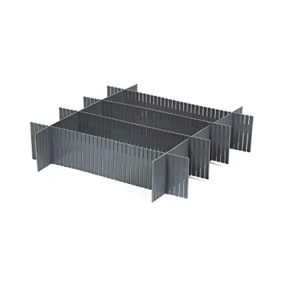 Imagen de Lote de 3 Set 6 piezas separador cajón, Color gris, Tamaño: 44 x 10 cm, RAN9873