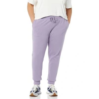 Imagen de Amazon Essentials Pantalones De Correr Forro Polar con Puños (Disponibles En Tallas Grandes) Mujer, UVA, XS