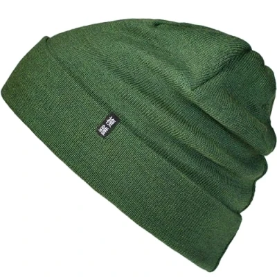 Imagen de Enter the Complex® Gorro Invierno, Mujer y Hombre, 100% Lana Merino, de Punto, Casual Beanie, Verde, Talla Única