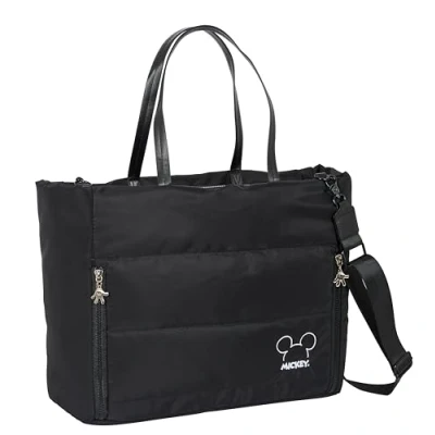 Imagen de Safta M293, Mickey Teen Mood Bolso para Portátil 14.1&#039;&#039; con Bolsillo, Mochila, Ideal Diferentes Edades, Cómodo y Versátil, Calidad Resistencia, 54x17x31 cm, Color Negro Unisex niños, Estándar