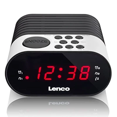 Imagen de Lenco clock radio cr 07 white A002297