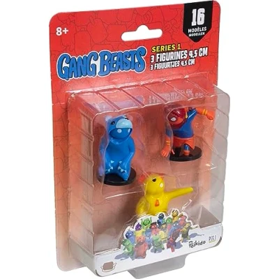 Imagen de Lansay Gang Beasts 3 Figuras de 4,5 cm Modelo Aleatorio Personajes Videojuegos A Partir 8 años