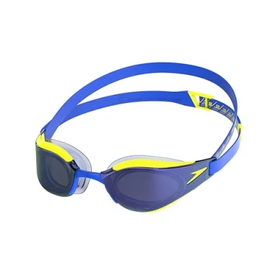 Imagen de Speedo Fastskin Hyper Elite Mirror Gafas de natación para Unisex Adulto, Deep Royal/Cobalt/Iris Mirror, One Size