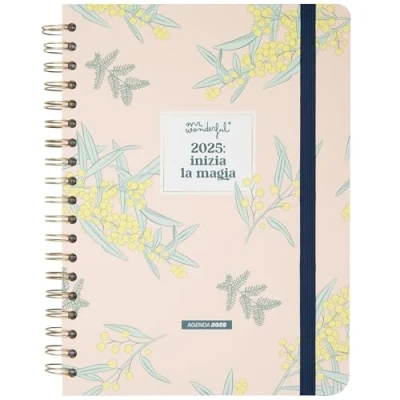 Imagen de Mr. Wonderful Agenda Office 2025 Semanal Grande Comienza la Magia Incluye 8 Hojas de Pegatinas y Bloc Notas Adhesivas con Diferentes Formas