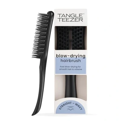 Imagen de Tangle Teezer Cepillo para secado con secador negro Easy Dry &amp; Go plano ventilación rápido de pelo profesional