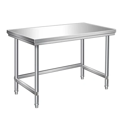 Imagen de OYhmc Mesa de Catering Cocina Trabajo Acero Inoxidable Comercial preparación Resistente para Restaurante, hogar y Hotel