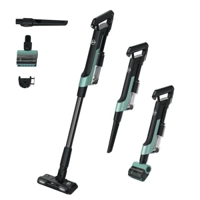 Imagen de HOOVER Aspiradora Escoba Sin Cable Ultraligera, 500 POWERTIME, Compacta el Polvo y Aumenta la Potencia de succión, Cepillo para Suelos Duros Pelo Mascotas, Anti Enredos, Luces LED [HF2]