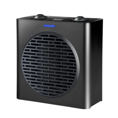Imagen de Black+Decker Calefactor cerámico compacto 1500W con calentamiento PTC, potencia regulable, 3 modos, termostato electrónico sistema de seguridad anti vuelco, negro mate.