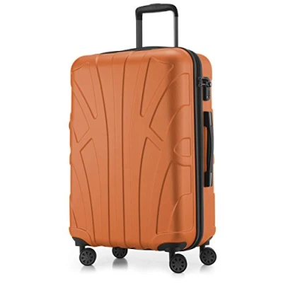 Imagen de Suitline Maleta rígida, Equipaje de Viaje, TSA, 66 cm, Aprox. 58 litros, 100% ABS Mate, Naranja