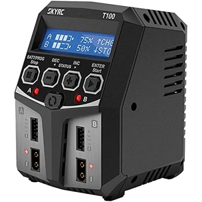 Imagen de SKYRC T100 Modellbau Ladegeraet 5.0A Blei, LiFePO, LiHV, LiIon, LiPo, NiCd, NiMH Timer Abschaltung,
