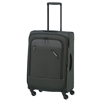 Imagen de Paklite maleta blanda de 4 ruedas talla M con pliegue expansión + candado TSA, DERBY: elegante aspecto dos tonos, 66 cm, 69 litros (ampliable a 79 litros)