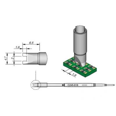 Imagen de jbc c245018 SMD de punta desoldar para T245