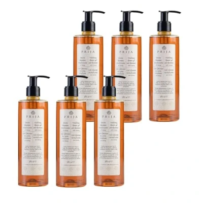 Imagen de Prija Gel Champú Revitalizante 380 ml con Ginseng De origen vegetal, Dermatológicamente Comprobado, Huele muy bien (6 Unidades)