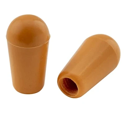 Imagen de Musiclily Pro Tamaño Métrico Roscado Botón Selector Pastilla LP de 3 Posiciones Switch Tips para Guitarra Epiphone Les Paul, Ámbar(2 Piezas)
