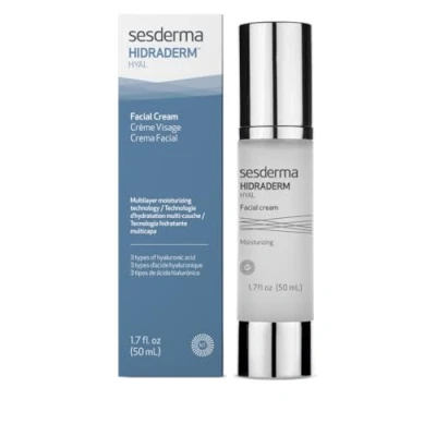 Imagen de Sesderma Crema hidratante Hidraderm Hyal Hidratación facial 3 tipos de ácido hialurónico Máxima rápida absorción 50 ml