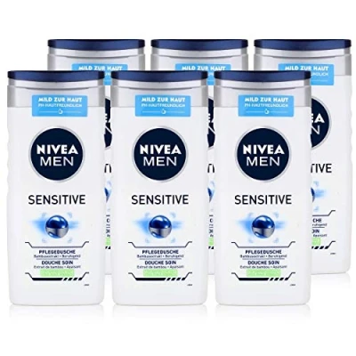 Imagen de Nivea Men sensitive, cuidado de ducha, pack 4 (4 x 250 ml)