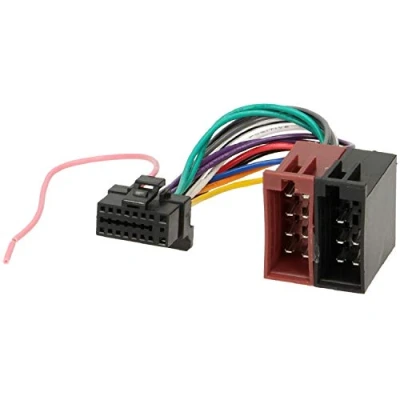 Imagen de TechExpert Cable adaptador ISO para radio de coche ALPINE (16 pines), color negro
