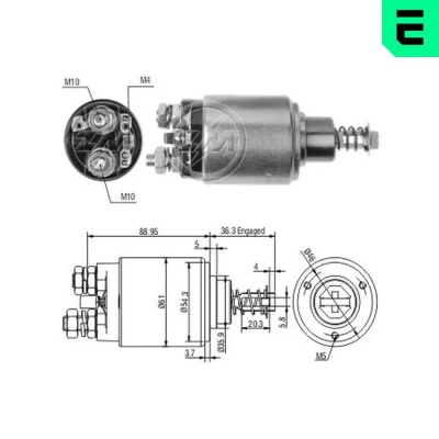 Imagen de ERA ZM538 Interruptor magnético, estárter MERCEDES BENZ: T1 Camión de plataforma/Chasis, Furgón