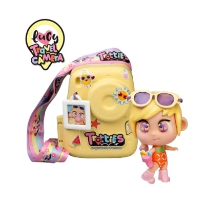 Imagen de Trotties Mini Travel Camera Lucy, bolsito con Forma de cámara muñeca Lucy para niños y +3 años Famosa (TFT21100)