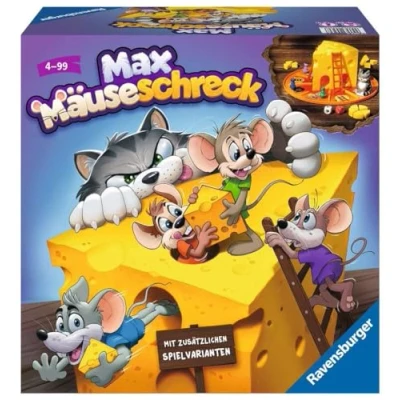 Imagen de Ravensburger Juego de Dados para niños 24562 MAX Mäueschreck 2 a 4 Jugadores, Partir años