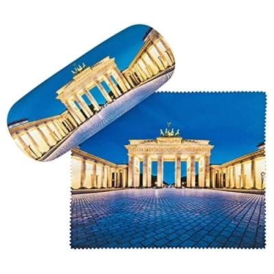 Imagen de VON LILIENFELD Estuche Gafas Puerta de Brandeburgo Berlin Funda Ligeramente Estable Colorido Paño limpieza