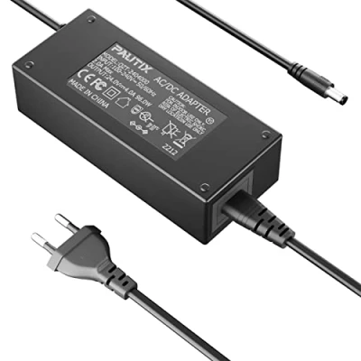 Imagen de PAUTIX Tira LED Enchufe de la EU DC24V 4A Fuente Alimentación para Tiras LED,Controlador AC100 240 Adaptador Corriente, Potencia Máxima 96W