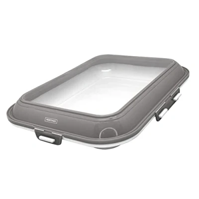Imagen de NERTHUS FIH 889 Bandeja Reutilizable de Almacenamiento Alimentos al Vacío Utilizada para Verduras, Frutas, Carne, Pescado, conservación Comida, Reutilizable, Pequeño