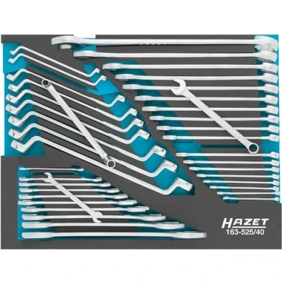 Imagen de Hazet Juego de llaves 163 525/40, perfil hexagonal exterior, tracción doble 40 piezas, 6 x 7 34 36